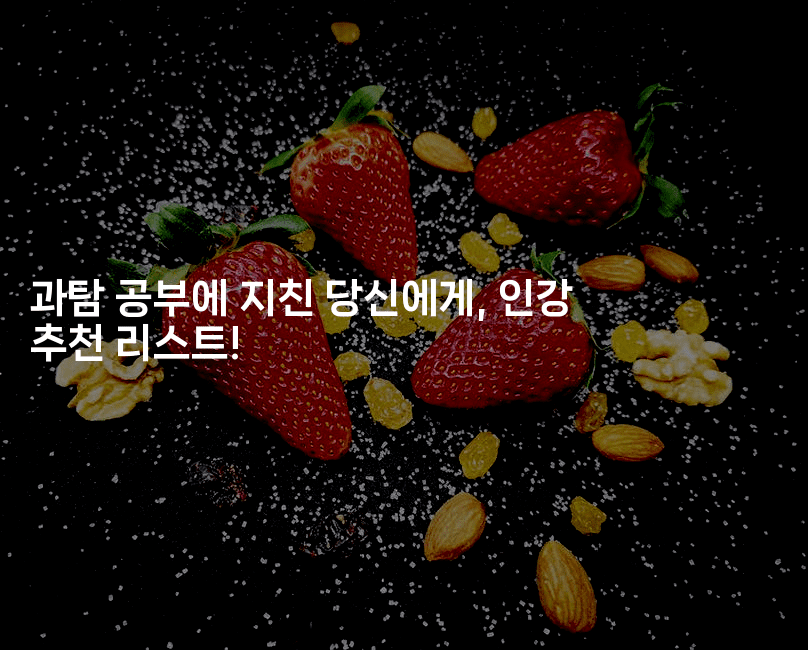 과탐 공부에 지친 당신에게, 인강 추천 리스트! 2-키티슈디